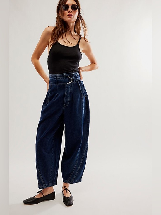 We The Free Denim - We The Free - The Amsterdam High-Rise Barrel Jeans Size Medium